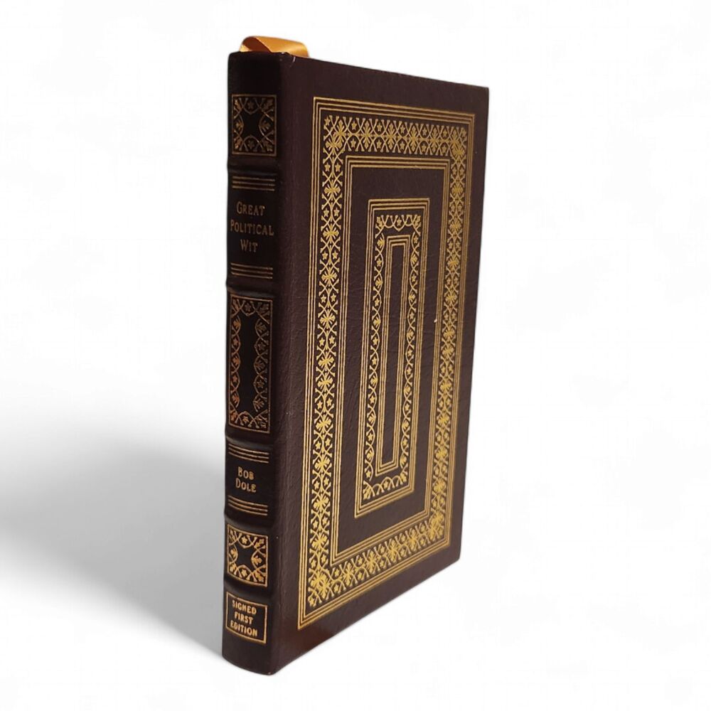 Great Political Wit by Bob Dole - Signed Autographed First Edition Leather-Bound